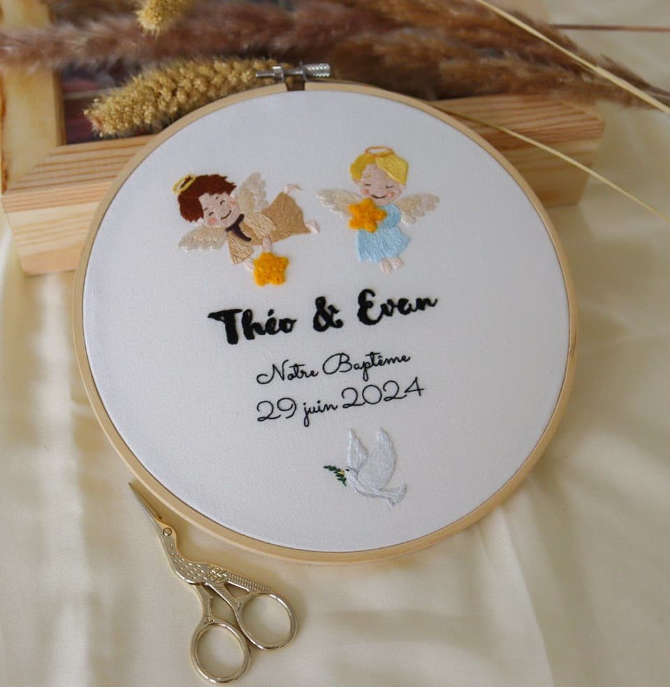 Exemples de broderies pour une célébration